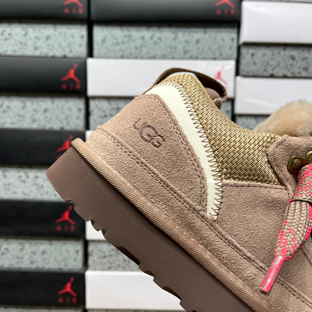 UGG Brown & Pink Chunky Lace-Up Shoes