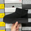 UGG Black Platform Ankle Boots – 3 cm