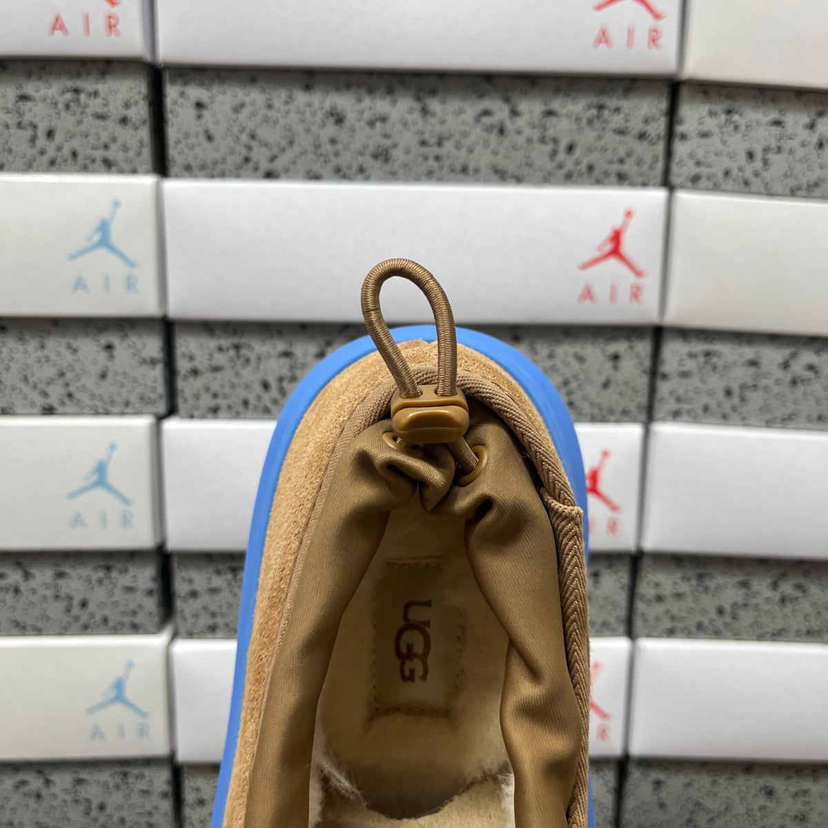 UGG Chestnut Chunky Slip-On Shoes with Blue Sole