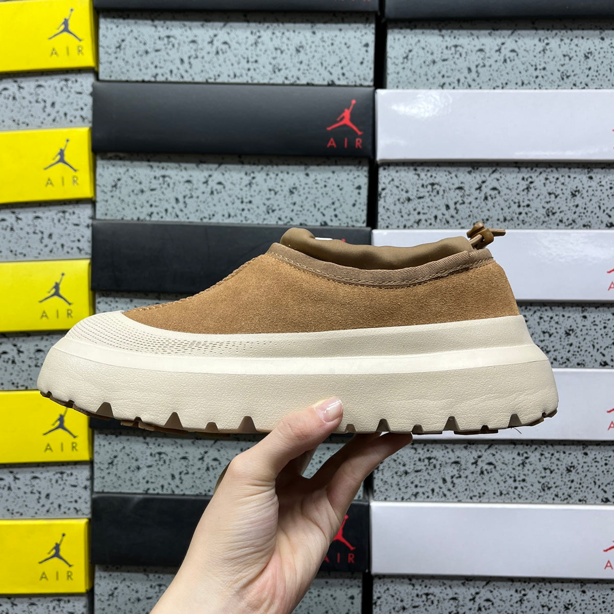 UGG Chestnut Chunky Slip-On Shoes with Cream Sole