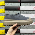 UGG Asphalt Gray Chunky Slip-On Shoes with Taupe Sole