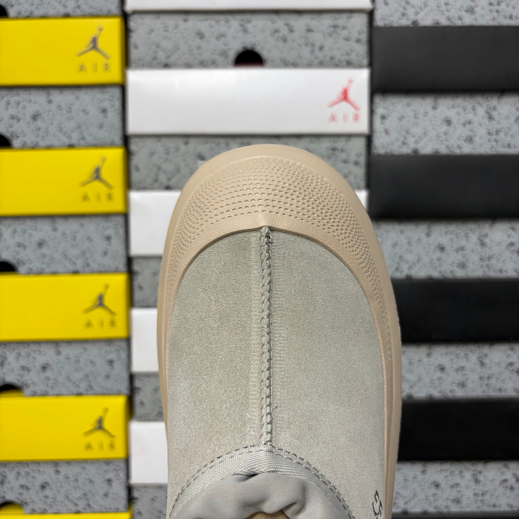 UGG Light Gray Chunky Slip-On Shoes with Cream Sole
