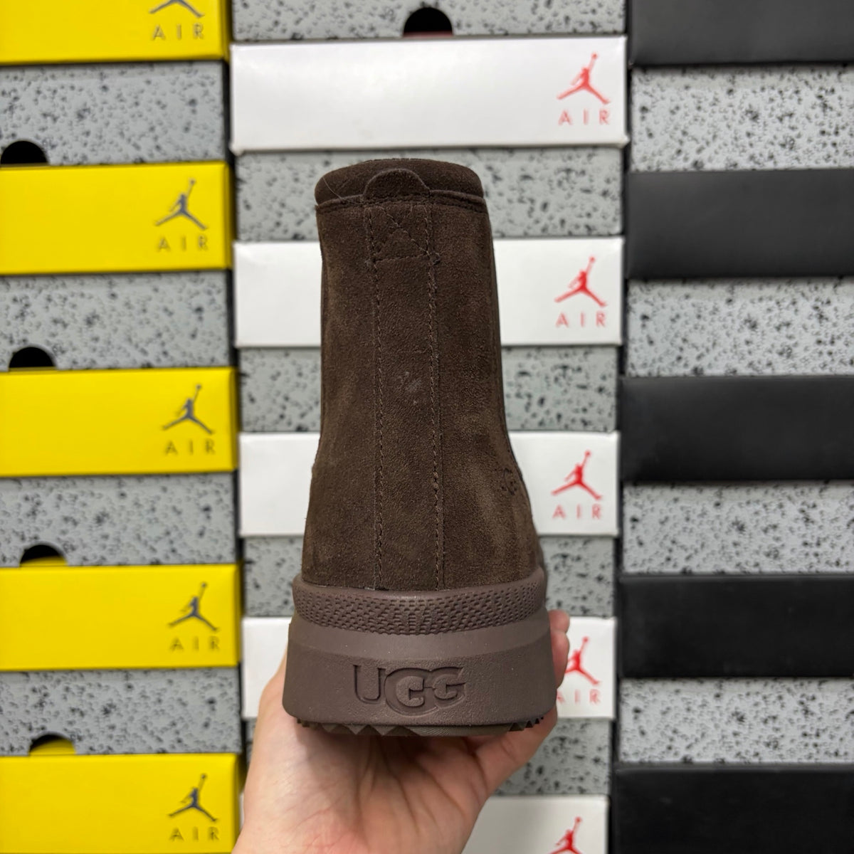 UGG Chocolate Chelsea Ankle Boots with Lug Sole