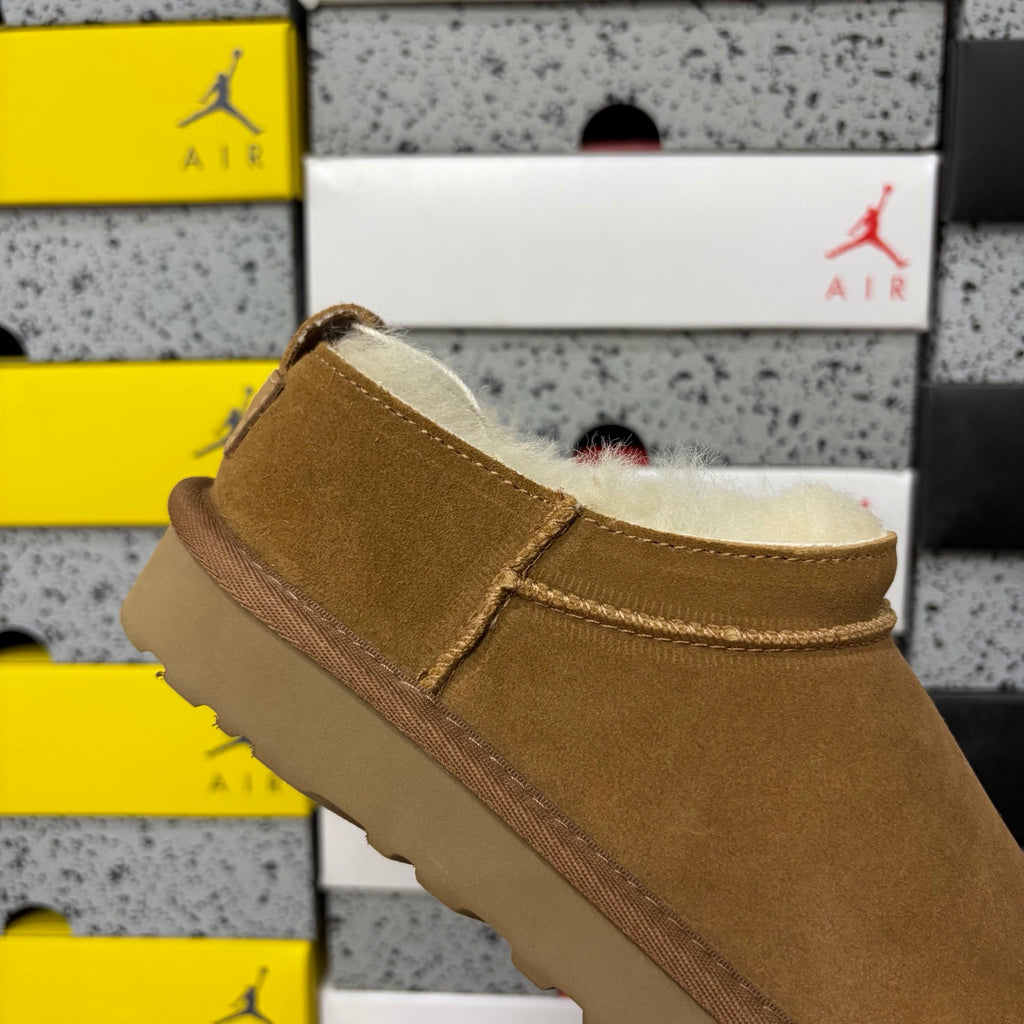 UGG Chestnut Low-Cut Slip-On Shoes with Plush Lining