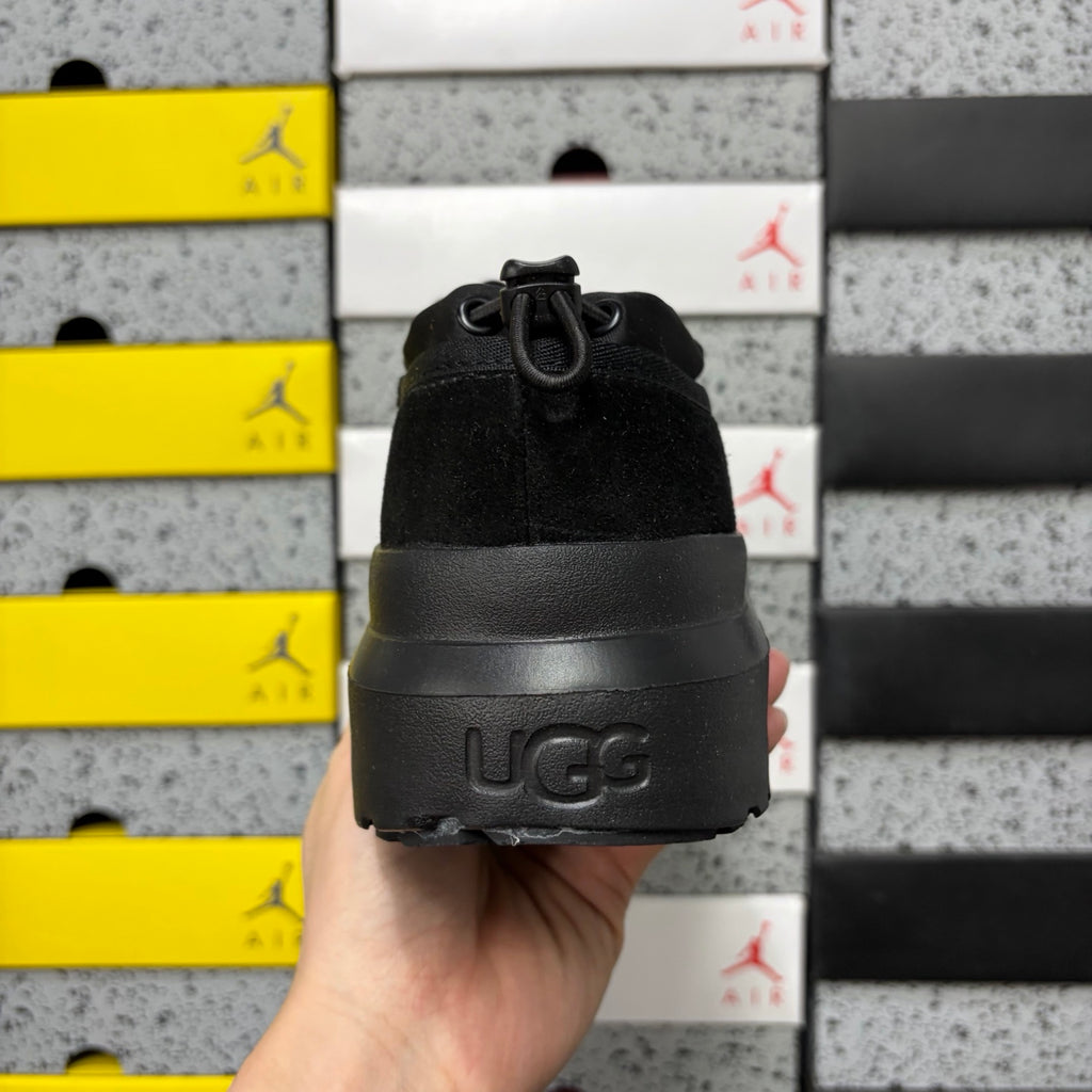 UGG Black Chunky Slip-On Shoes with Toggle Collar