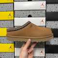 UGG Chestnut Slip-On Slippers with Contrast Woven Trim