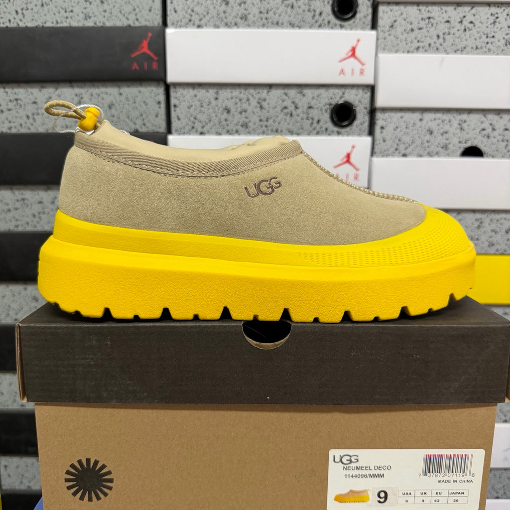 UGG Beige Chunky Slip-On Shoes with Yellow Sole