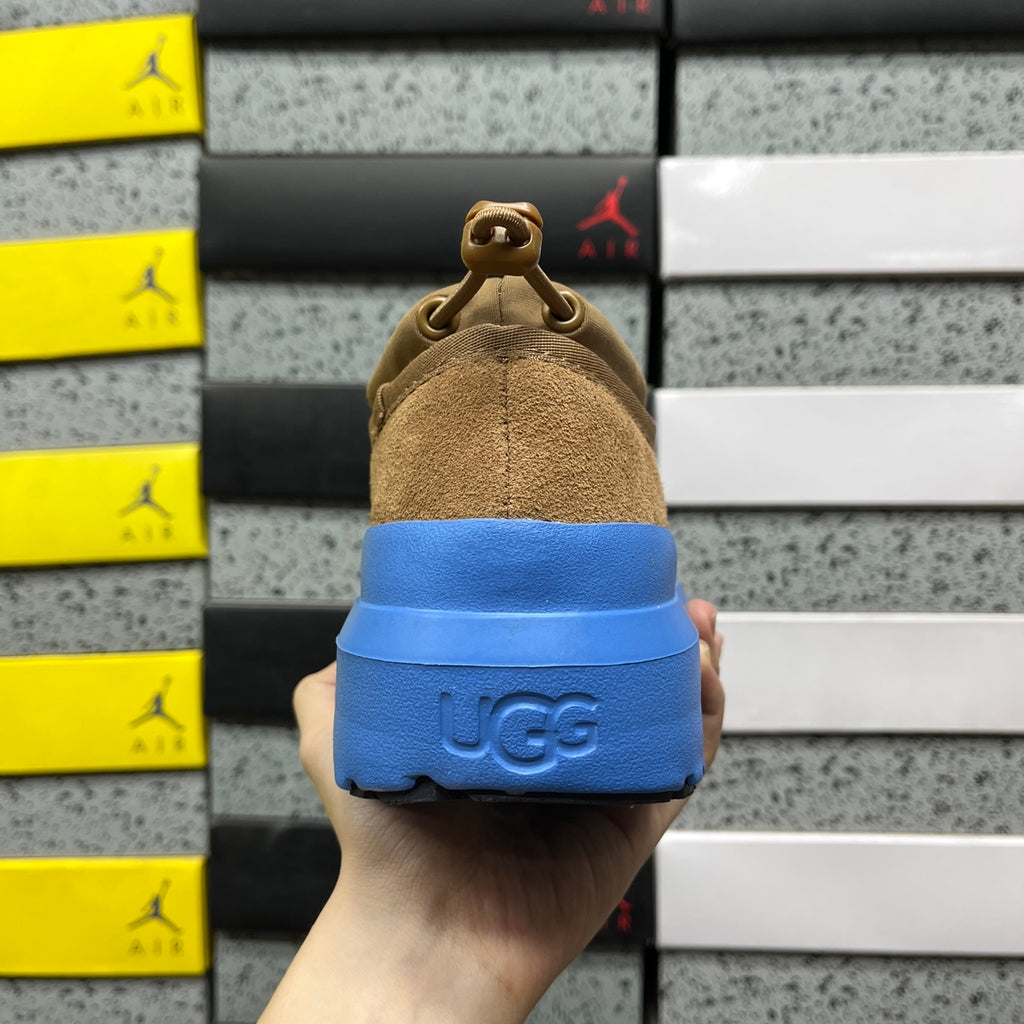 UGG Chestnut Chunky Slip-On Shoes with Blue Sole