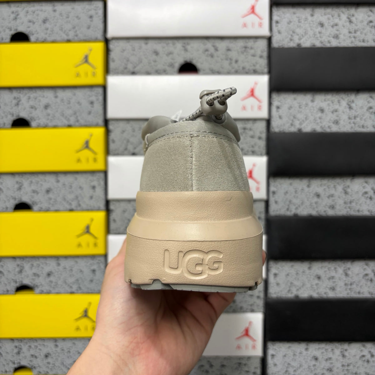 UGG Chestnut Chunky Slip-On Shoes with White Sole