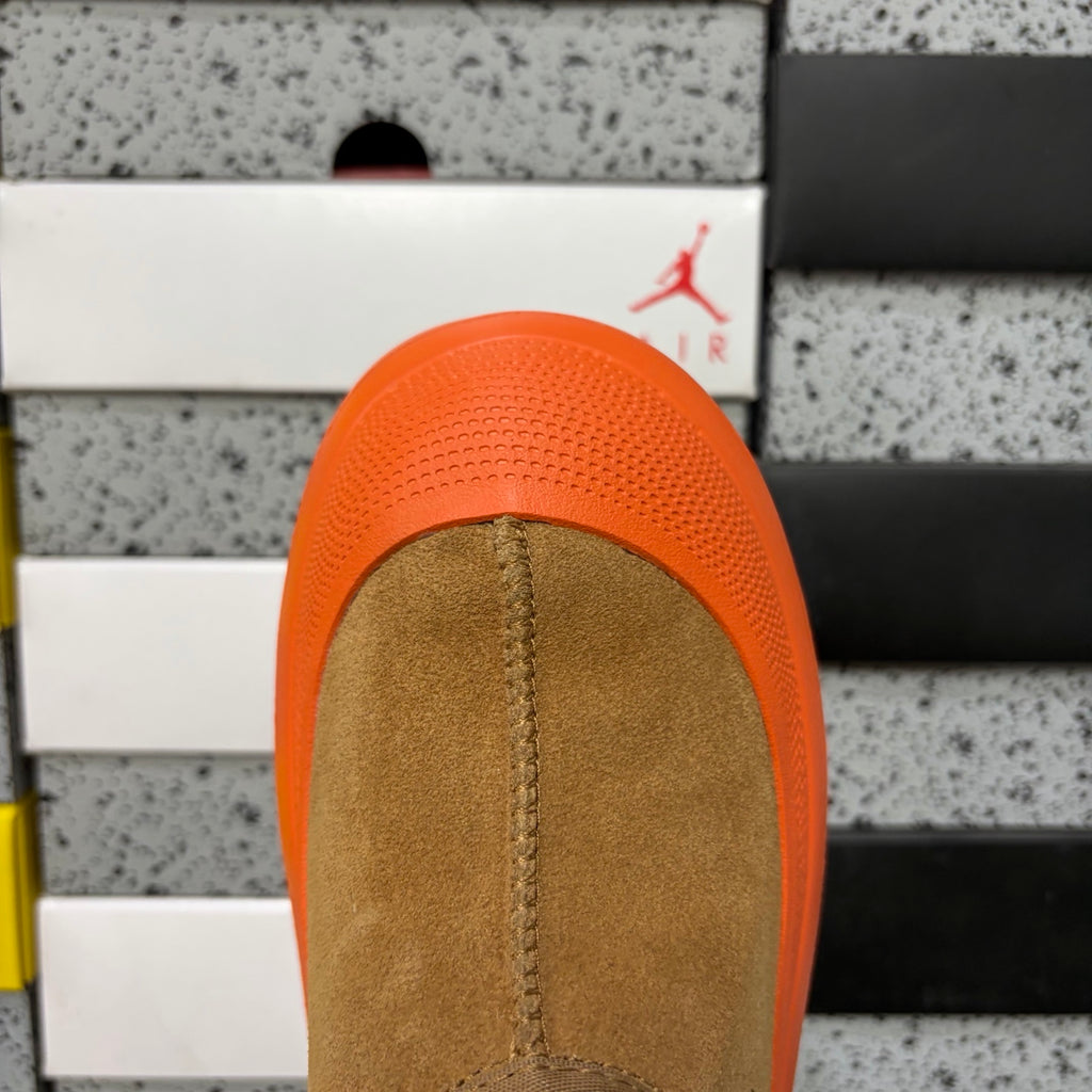UGG Chestnut Chunky Slip-On Shoes with Orange Sole