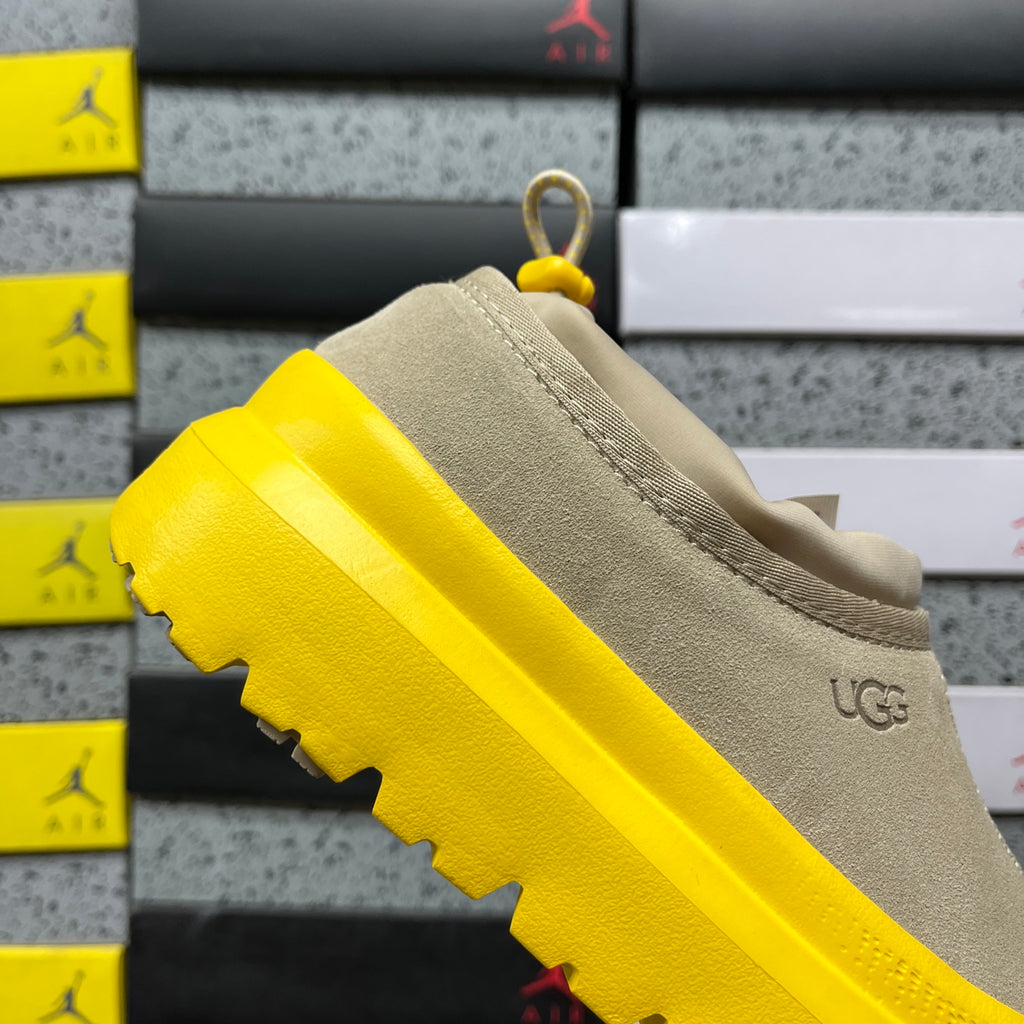 UGG Beige Chunky Slip-On Shoes with Yellow Sole