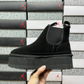 UGG Black Platform Chelsea Ankle Boots