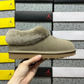 UGG Antelope Brown Slip-On Shoes with Plush Collar