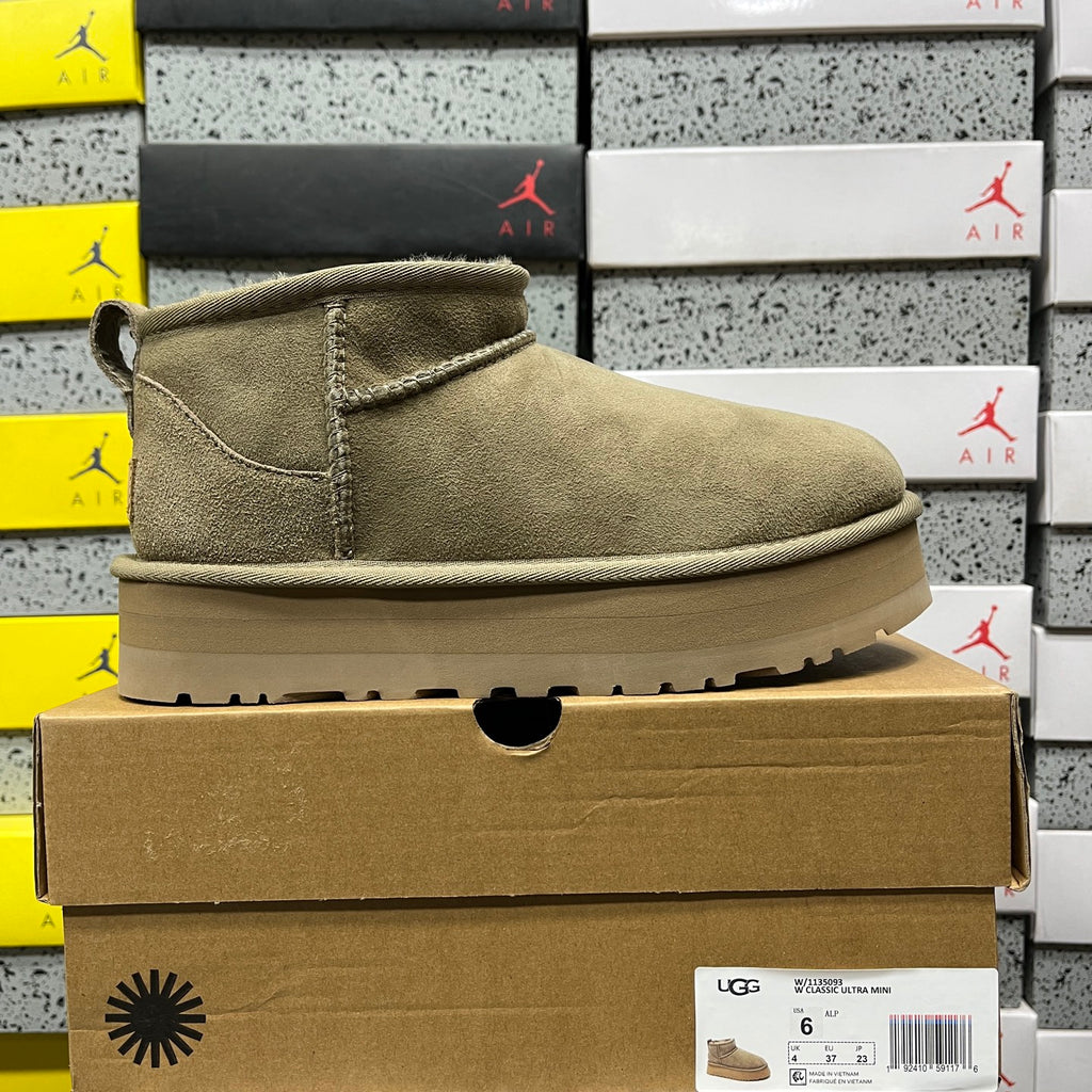 UGG Antelope Brown Ultra Mini 3cm Platform Ankle Boots