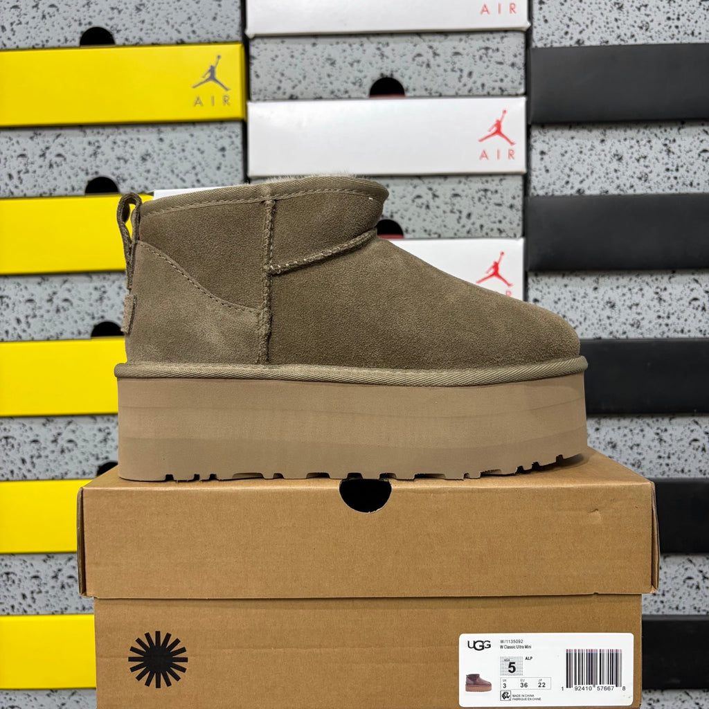UGG Antelope Brown Platform Ankle Boots – 5 cm