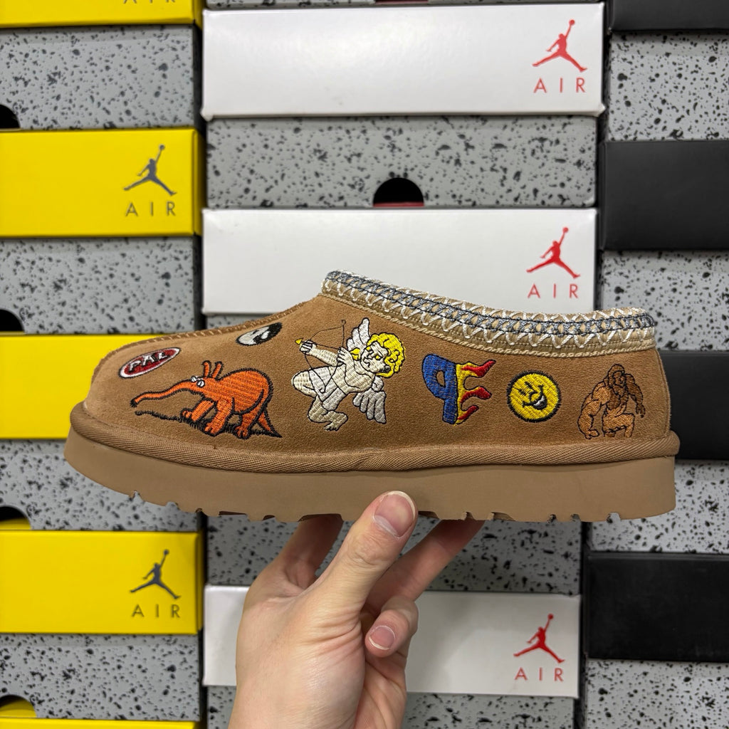 UGG Chestnut Cartoon-Embroidered Slip-On Shoes