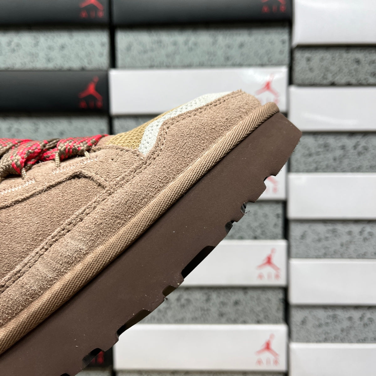 UGG Brown & Pink Chunky Lace-Up Shoes