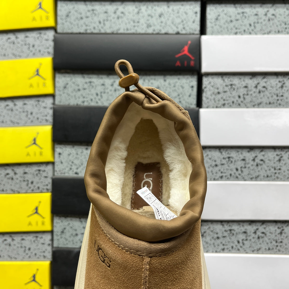 UGG Chestnut Chunky Slip-On Shoes with Cream Sole