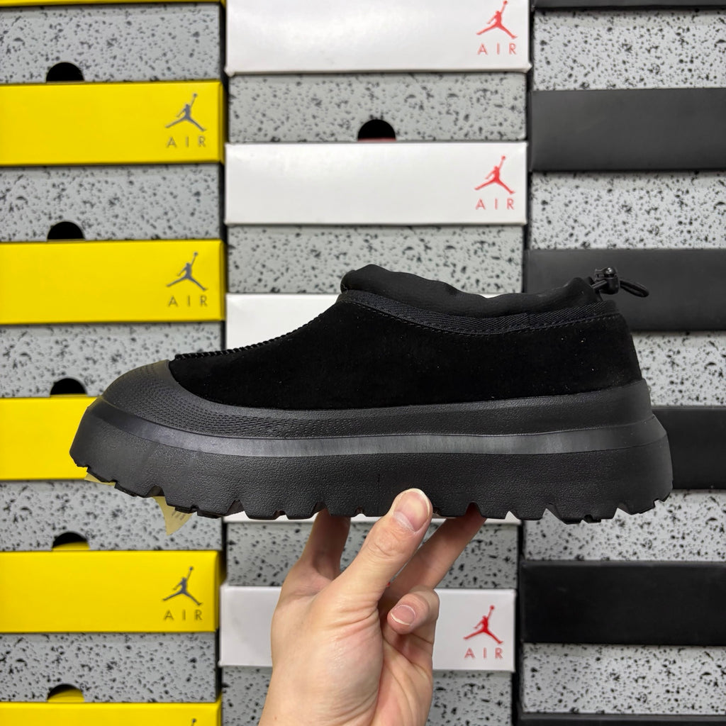 UGG Black Chunky Slip-On Shoes with Toggle Collar
