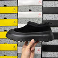 UGG Black Chunky Slip-On Shoes with Toggle Collar