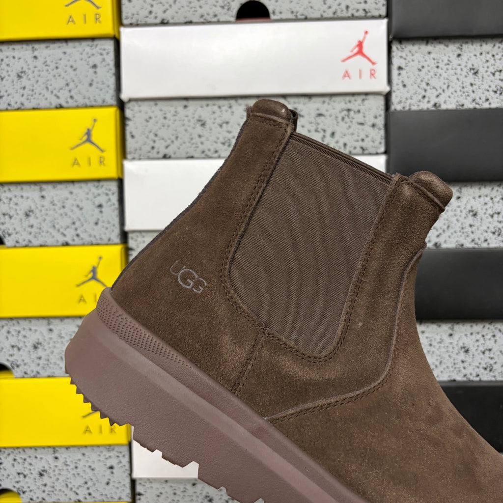 UGG Chocolate Chelsea Ankle Boots with Lug Sole
