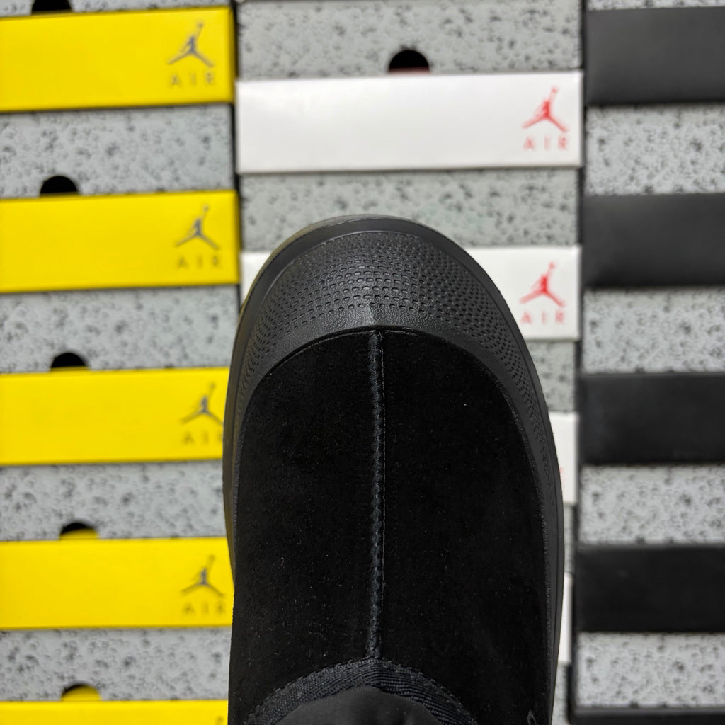 UGG Black Chunky Slip-On Shoes with Toggle Collar