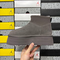 UGG Thundercloud Gray Platform Ankle Boots