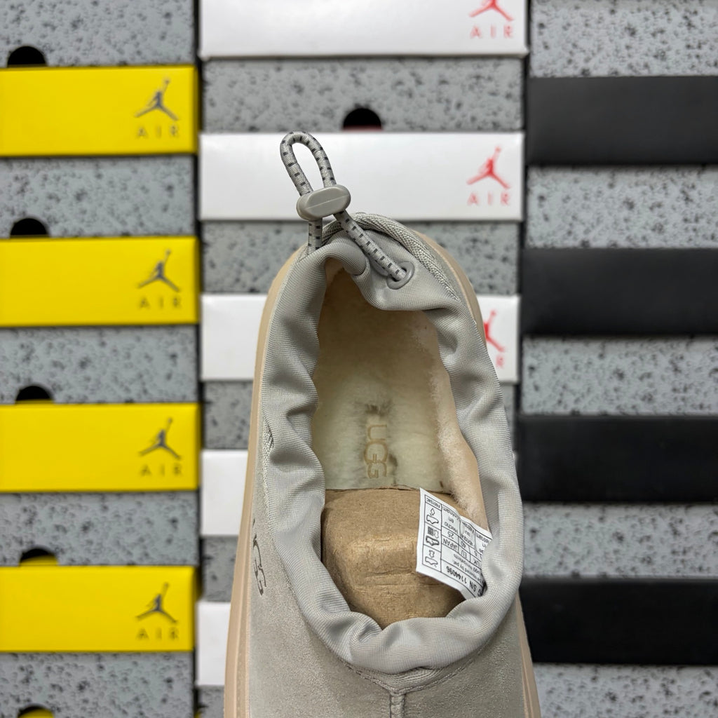 UGG Light Gray Chunky Slip-On Shoes with Cream Sole