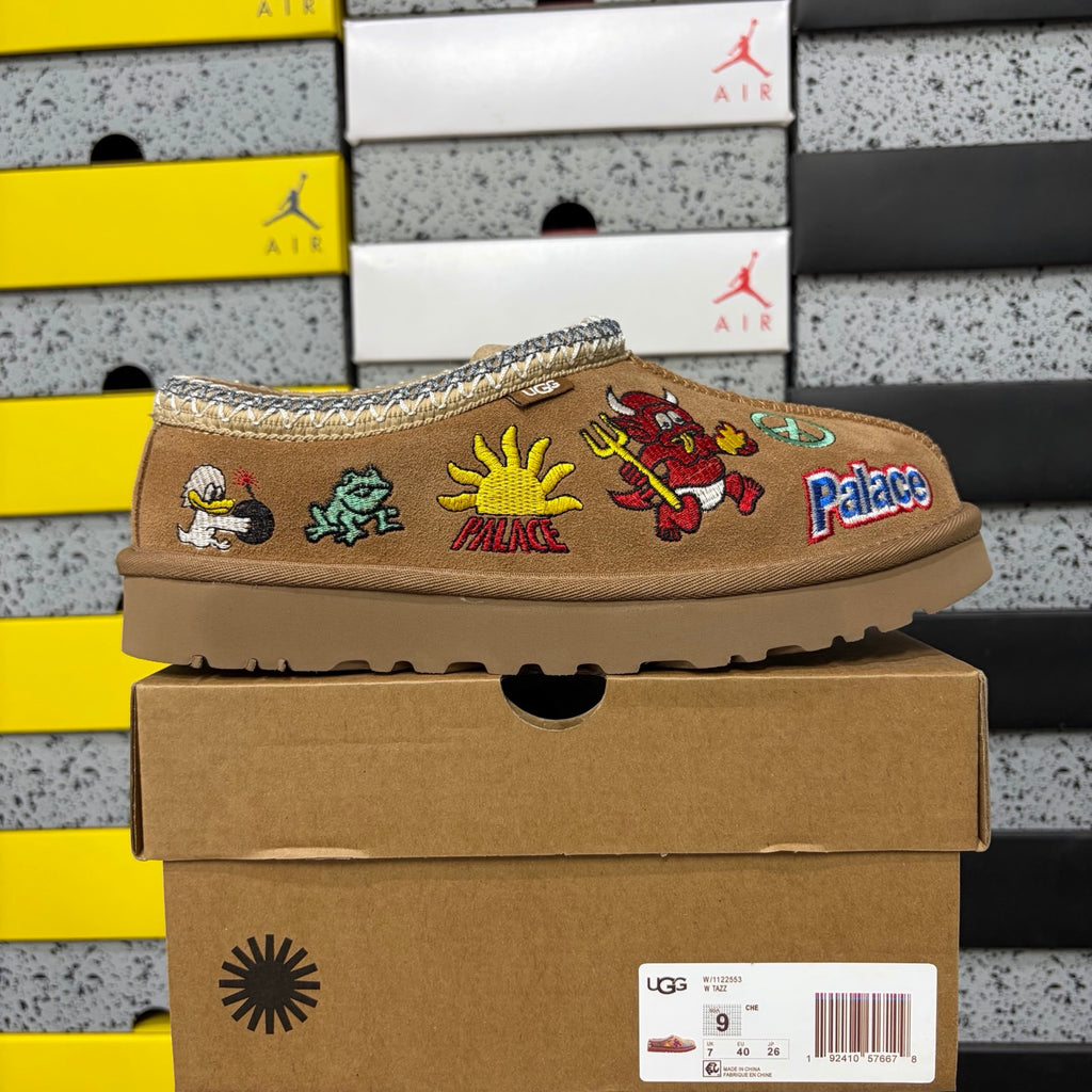 UGG Chestnut Cartoon-Embroidered Slip-On Shoes