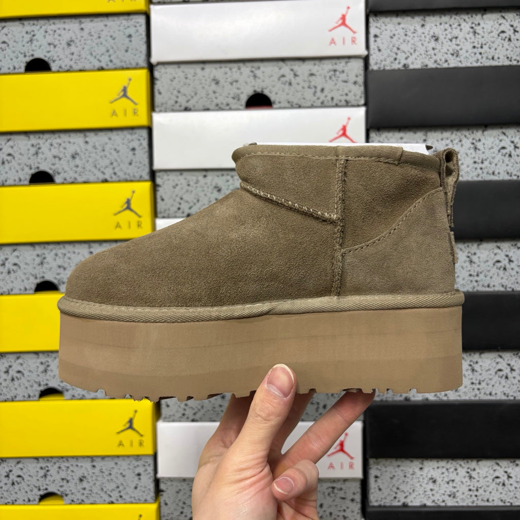UGG Antelope Brown Platform Ankle Boots – 5 cm