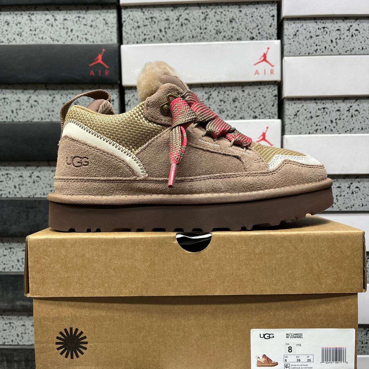 UGG Brown & Pink Chunky Lace-Up Shoes