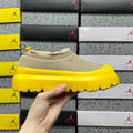 UGG Beige Chunky Slip-On Shoes with Yellow Sole