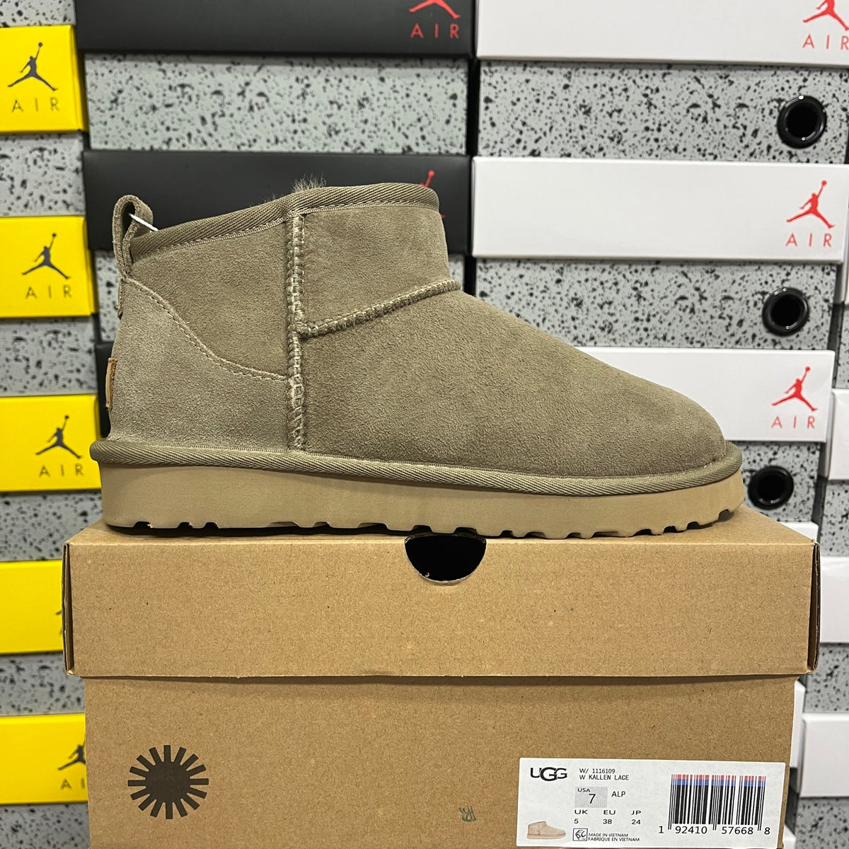 UGG Brown Mini Pull-On Ankle Boots