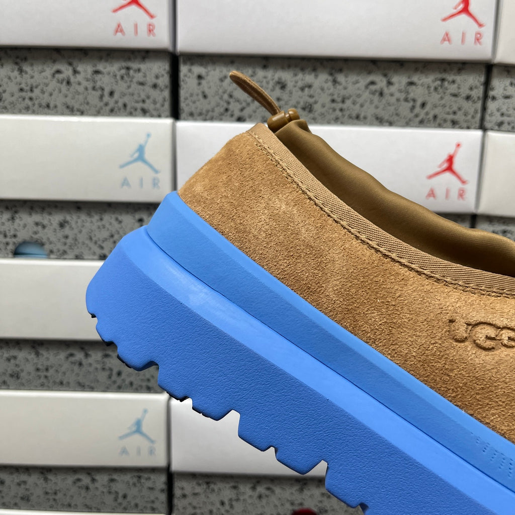 UGG Chestnut Chunky Slip-On Shoes with Blue Sole