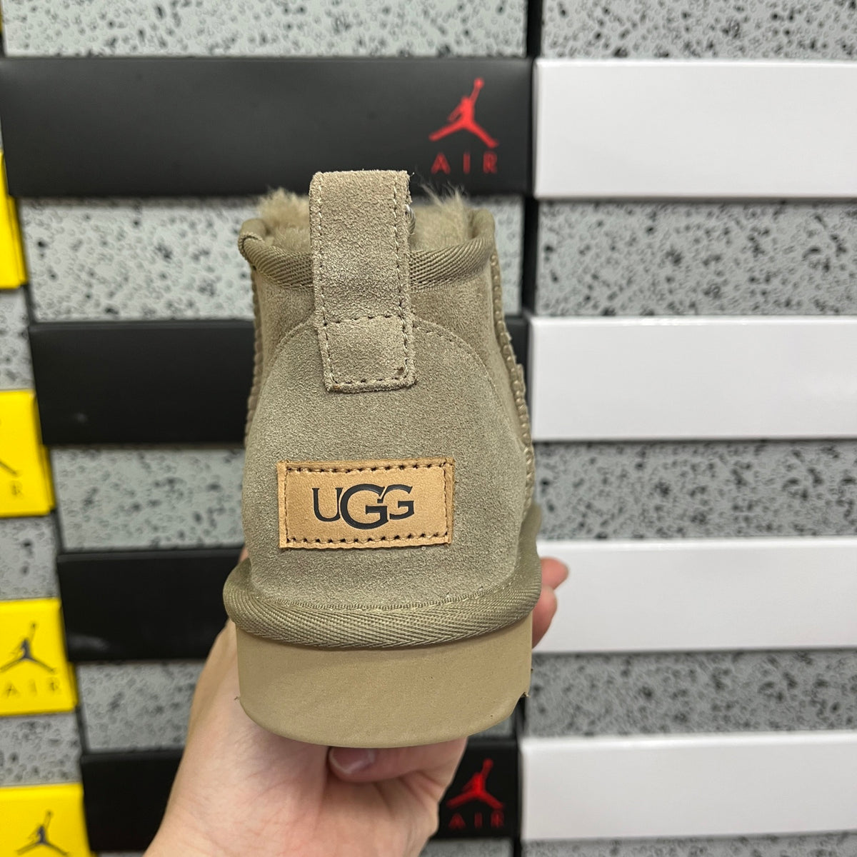 UGG Brown Mini Pull-On Ankle Boots