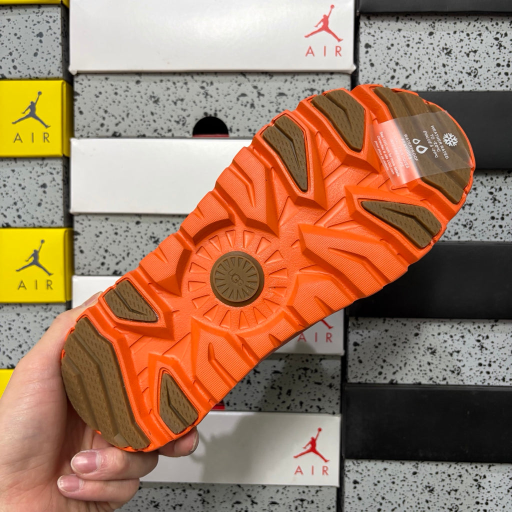 UGG Chestnut Chunky Slip-On Shoes with Orange Sole